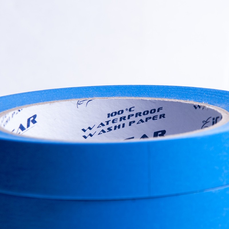 40м х 18мм Малярная водостойкая лента Синяя Blue ICAR Washi 100C 40м х 18мм Малярная водостойкая лента Синяя Blue ICAR Washi 100C