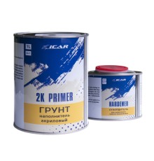 Грунт ICAR 2K Primer с отверд., черный, 1л+0,25л