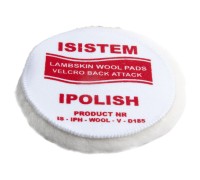 185мм ISISTEM IPOLISH  Полировальный круг из натурального прямого ворса, мягкая основа
