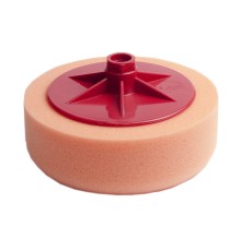 Полировальный круг с резьбой M14 из поролонa D150mm T50mm среднежест оранжевый ICAR Medium Orange