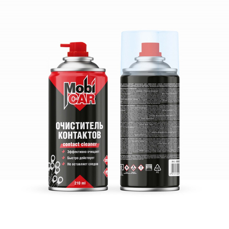 Очиститель контактов MobiCAR, аэрозоль, 210мл