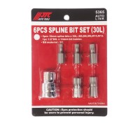 Набор бит 1/2" SPLINE с держателем М5-12 6 предметов JTC