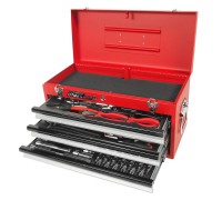 Набор инструментов 65 предметов слесарно-монтажный в переносном инструментальном ящике (3 лотка) JTC Набор инструментов 65 предметов слесарно-монтажный в переносном инструментальном ящике (3 лотка) JTC