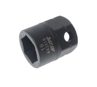 Головка торцевая 1/2" 16мм ударная мини L=28мм JTC