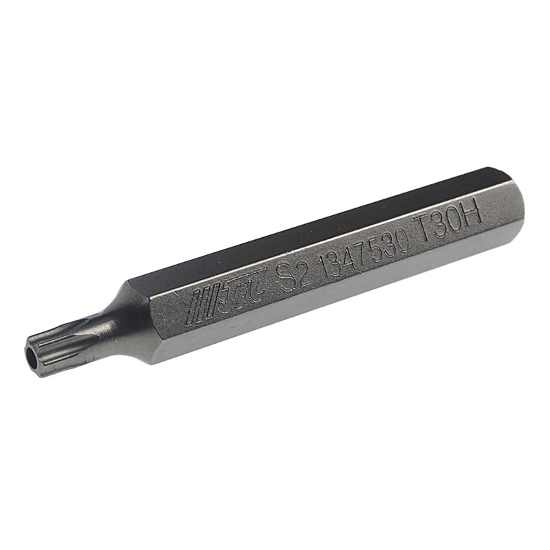 Бита TORX Т30Hх75мм 10мм удлиненная S2 JTC