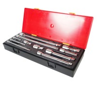 Набор удлинителей 1/4",3/8",1/2" 11 предметов в кейсе JTC