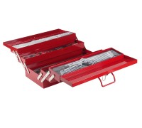 Набор инструментов 108 предметов 1/4",1/2" в переносном инстр. ящике 535х258х225мм (5 лотков) JTC