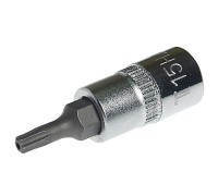 Бита-головка 1/4" TORX T15Hх37мм с отверстием JTC