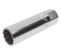 Головка свечная 3/8" 16мм 12-ти гранная с пружинным фиксатором JTC