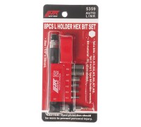 Набор бит 1/4" HEX H2-8мм 6-ти гранных с Г-образным держателем 8 предметов JTC