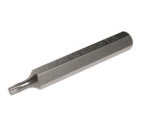 Бита TORX Т25х75мм 10мм удлиненная S2 JTC