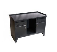 Верстак ВВС-213-3, 2-х тумбовый с нишей, 870*1300*550мм, RAL7016 Верстак ВВС-213-3, 2-х тумбовый с нишей, 870*1300*550мм, RAL7016