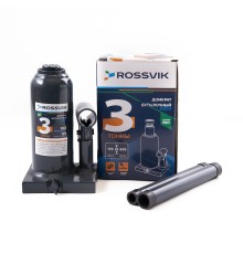 Домкрат бутылочный ROSSVIK PRO V003, г/п 3,0т
