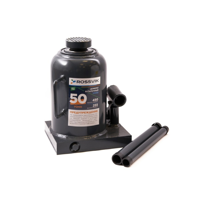 Домкрат бутылочный ROSSVIK PRO V050, г/п 50,0т Домкрат бутылочный ROSSVIK PRO V050, г/п 50,0т