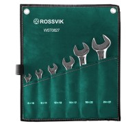 WST0827 Набор ключей рожковых ROSSVIK 8-27мм, 6шт