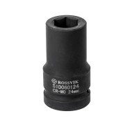 SID060124 Головка торцевая ударная, глубокая ROSSVIK, 1", 24мм