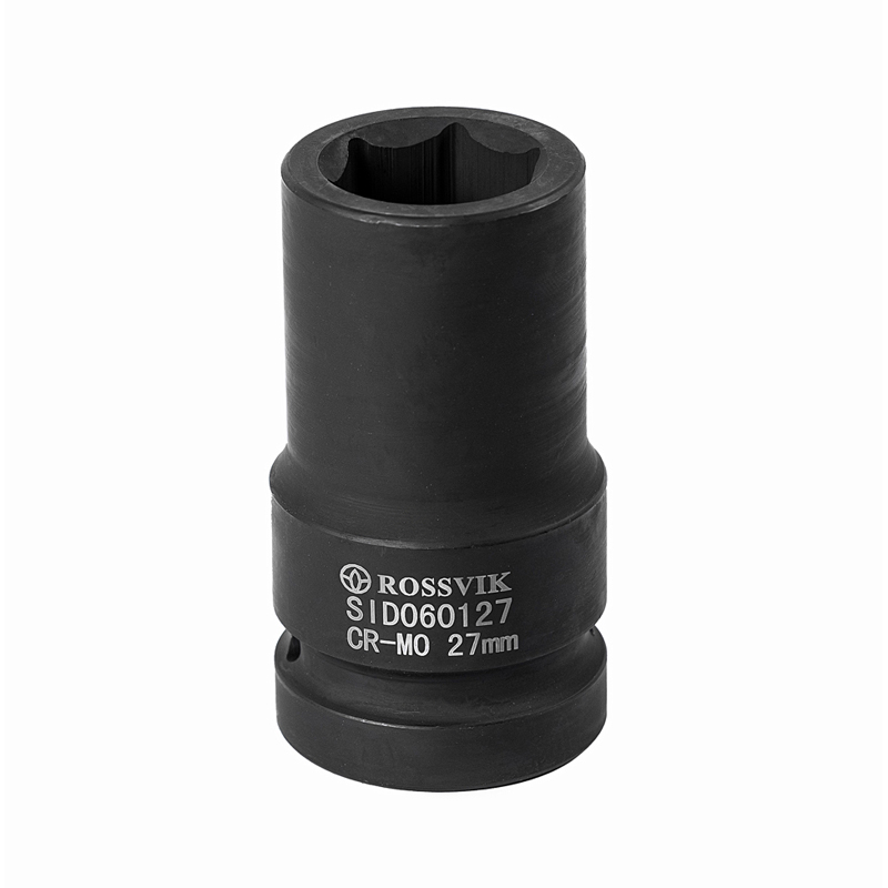 SID060127 Головка торцевая ударная, глубокая ROSSVIK, 1", 27мм SID060127 Головка торцевая ударная, глубокая ROSSVIK, 1", 27мм