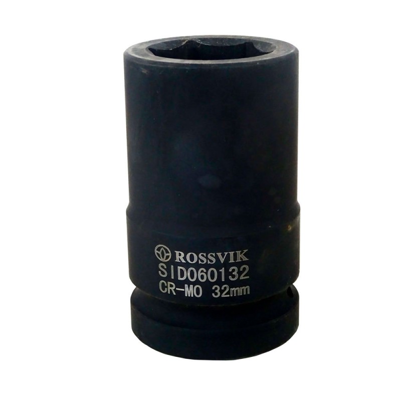 SID060132 Головка торцевая ударная, глубокая ROSSVIK, 1", 32мм SID060132 Головка торцевая ударная, глубокая ROSSVIK, 1", 32мм