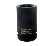 SID060133 Головка торцевая ударная, глубокая ROSSVIK, 1", 33мм
