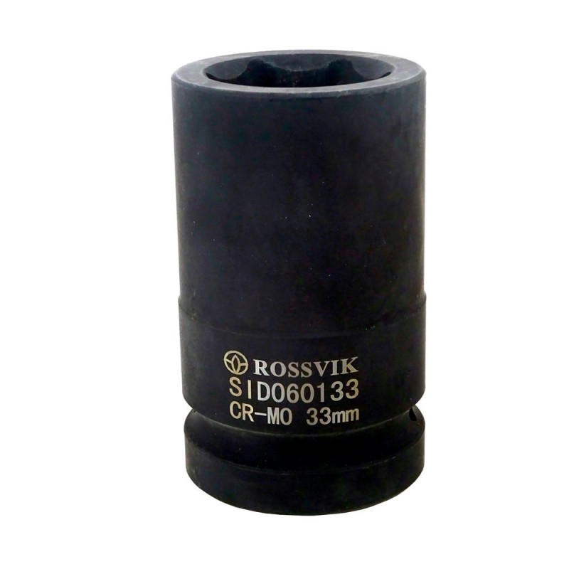 SID060133 Головка торцевая ударная, глубокая ROSSVIK, 1", 33мм SID060133 Головка торцевая ударная, глубокая ROSSVIK, 1", 33мм