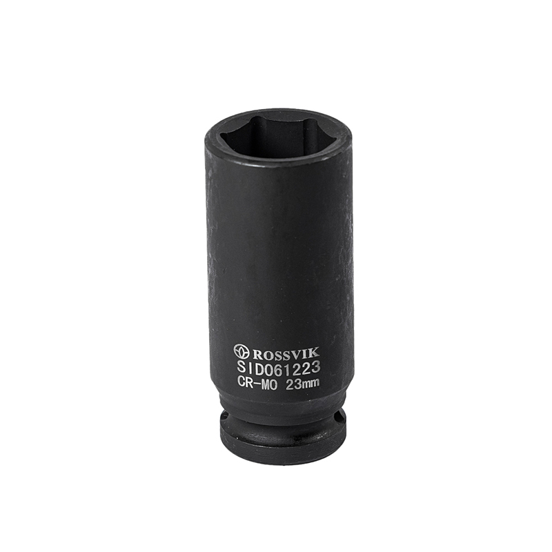 SID061223 Головка торцевая ударная, глубокая ROSSVIK, 1/2", 23мм SID061223 Головка торцевая ударная, глубокая ROSSVIK, 1/2", 23мм