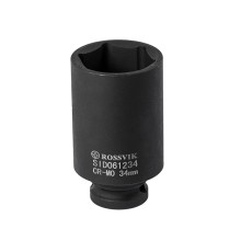 SID061234 Головка торцевая ударная, глубокая ROSSVIK, 1/2", 34мм
