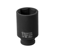 SID061236 Головка торцевая ударная, глубокая ROSSVIK, 1/2", 36мм