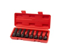 ST241 Набор головок ударных ROSSVIK 1/2", Hex H5-H19, 8 предметов