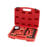 ST108 Компрессометр для дизельных ДВС с адаптерами, 0-1000PSI (0-70бар), 17 предметов