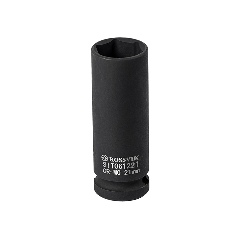 SIT061221 Головка торцевая ударная, тонкостенная, глубокая ROSSVIK, 1/2", 21мм SIT061221 Головка торцевая ударная, тонкостенная, глубокая ROSSVIK, 1/2", 21мм