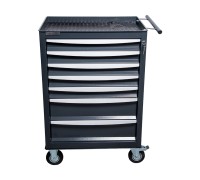 Тележка инструментальная Rossvik T07H-7016, 7 выдвижных ящиков, ц/замок, 670*450*1040hмм