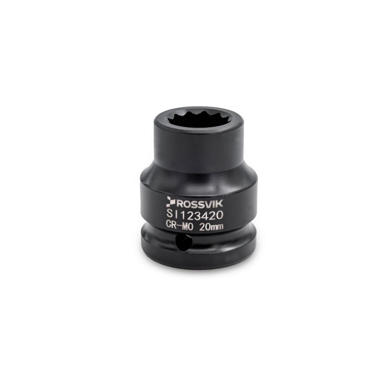 SI123420 Головка торцевая ударная 12-гранная ROSSVIK 3/4", 20мм SI123420 Головка торцевая ударная 12-гранная ROSSVIK 3/4", 20мм