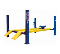 Подъемник четырехстоечный ROSSVIK V4-5.5 (пневмогидравлика 3т, без поворотных кругов) СИНИЙ RAL5015