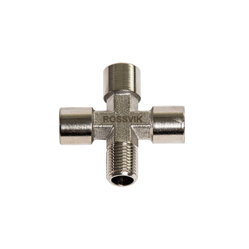 A138/2.R Соединитель крест ROSSVIK FFFM 1/4" A138/2.R Соединитель крест ROSSVIK FFFM 1/4"