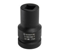 SID01SQ17 Головка торцевая ударная четырехгранная ROSSVIK, 1", 17мм, L-80мм
