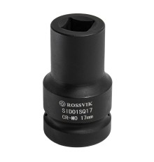 SID01SQ17 Головка торцевая ударная четырехгранная ROSSVIK, 1", 17мм, L-80мм