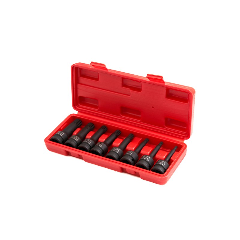 ST243 Набор головок ударных ROSSVIK 1/2", Spline M5-M18, 8 предметов ST243 Набор головок ударных ROSSVIK 1/2", Spline M5-M18, 8 предметов
