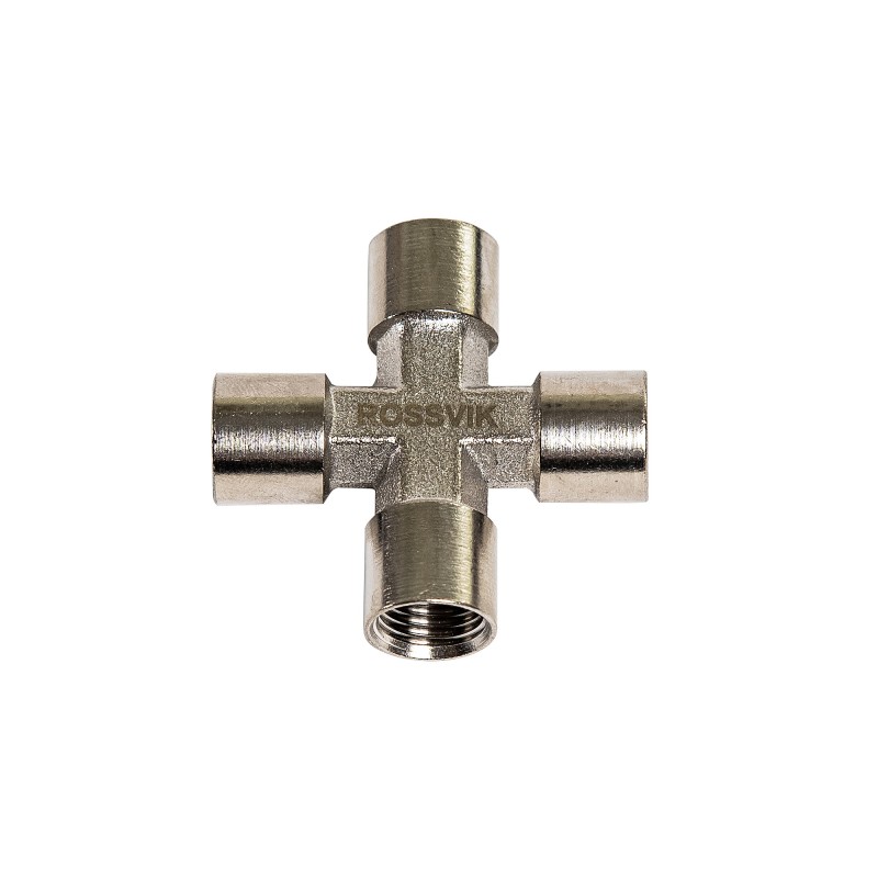 A139/2.R Соединитель крест ROSSVIK FFFF 1/4" A139/2.R Соединитель крест ROSSVIK FFFF 1/4"