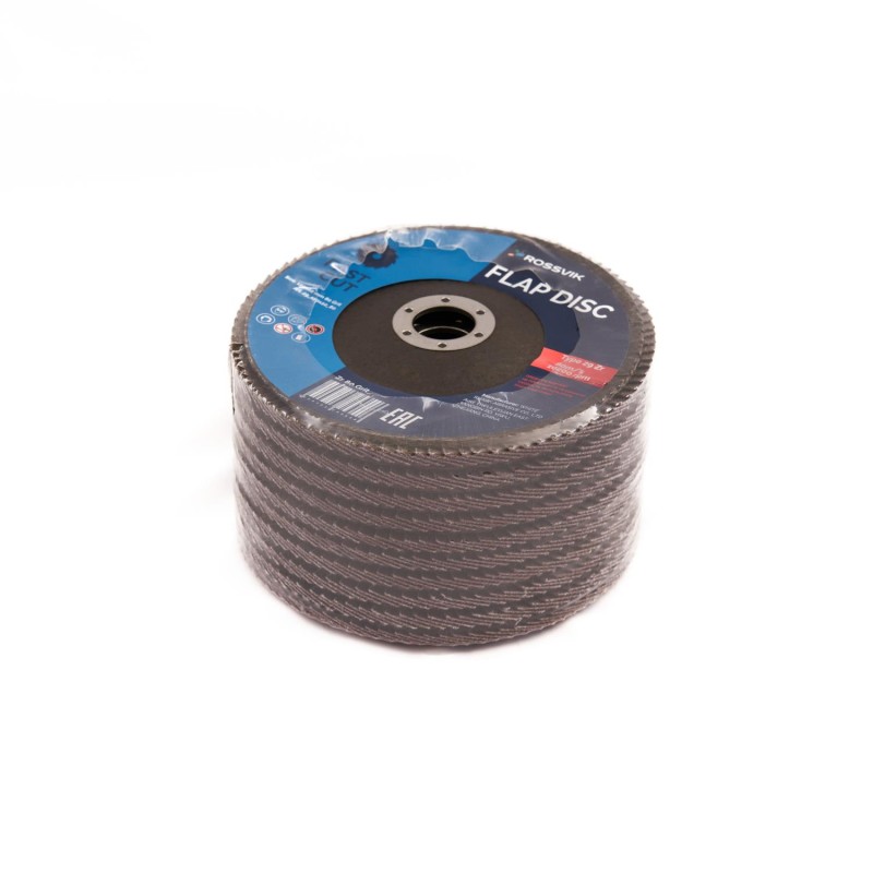Круг шлифовальный лепестковый ROSSVIK 150*22мм 80 Grit. Тип29, Zr, 80м/с, 10200об/мин Круг шлифовальный лепестковый ROSSVIK 150*22мм 80 Grit. Тип29, Zr, 80м/с, 10200об/мин