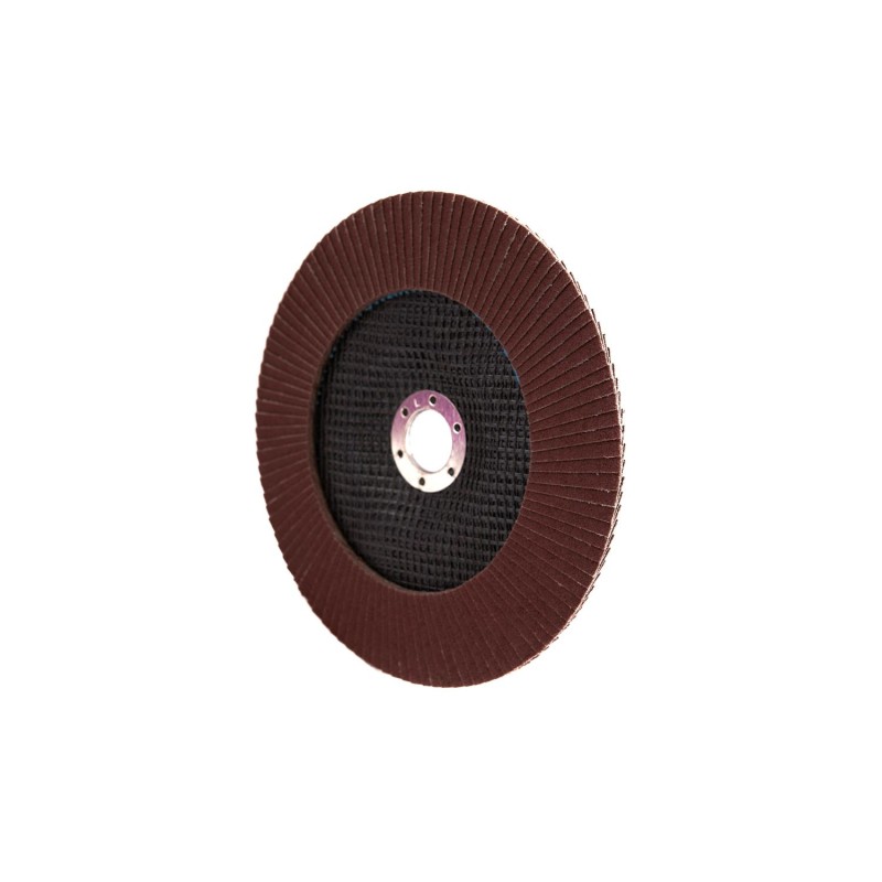 Круг шлифовальный лепестковый ROSSVIK 180*22мм 120 Grit. Тип29, Zr, 80м/с, 8500об/мин Круг шлифовальный лепестковый ROSSVIK 180*22мм 120 Grit. Тип29, Zr, 80м/с, 8500об/мин