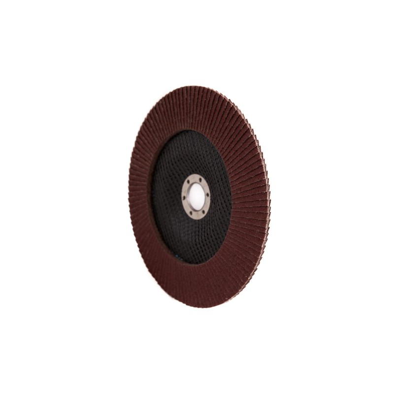 Круг шлифовальный лепестковый ROSSVIK 180*22мм 80 Grit. Тип29, Zr, 80м/с, 8500об/мин Круг шлифовальный лепестковый ROSSVIK 180*22мм 80 Grit. Тип29, Zr, 80м/с, 8500об/мин