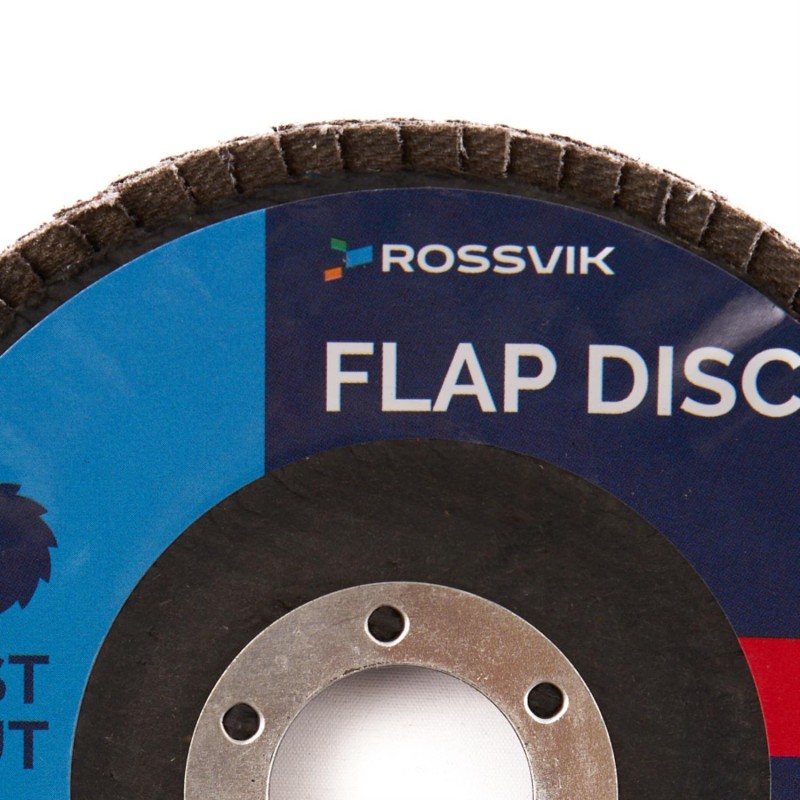 Круг шлифовальный лепестковый ROSSVIK 115*22мм 40 Grit. Тип29, 80м/с, 12250об/мин Круг шлифовальный лепестковый ROSSVIK 115*22мм 40 Grit. Тип29, 80м/с, 12250об/мин