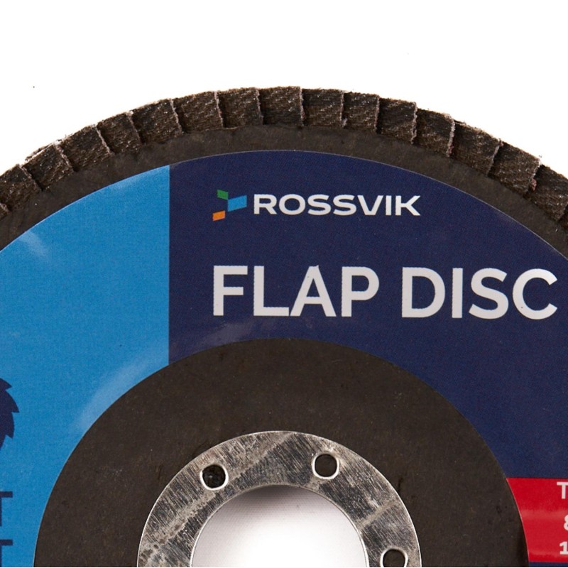 Круг шлифовальный лепестковый ROSSVIK 125*22мм 40 Grit. Тип29, Zr, 80м/с, 12250об/мин Круг шлифовальный лепестковый ROSSVIK 125*22мм 40 Grit. Тип29, Zr, 80м/с, 12250об/мин
