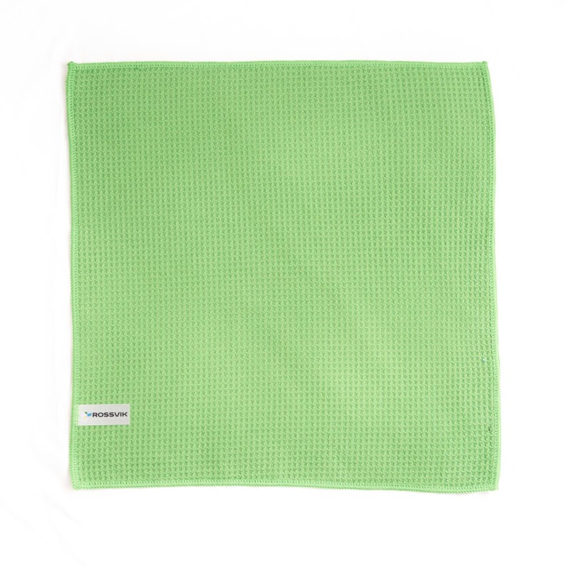 Микрофибра ROSSVIK, 400*400мм, плотность 450г/м2 вафельное полотенце, обработанный край Микрофибра ROSSVIK, 400*400мм, плотность 450г/м2 вафельное полотенце, обработанный край