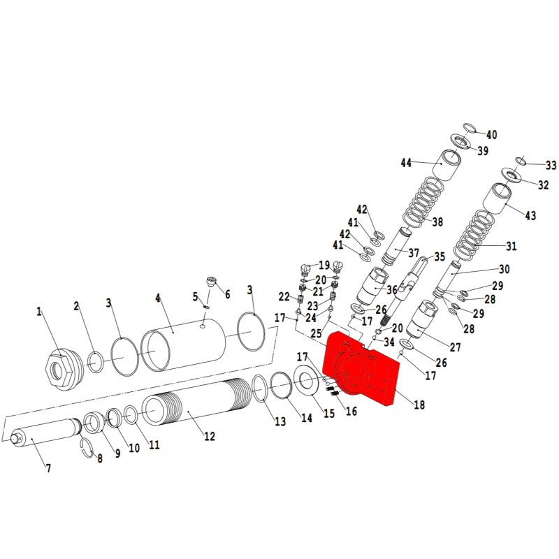 Корпус гидравлики V3.5 (Hydraulic housing) Корпус гидравлики V3.5 (Hydraulic housing)