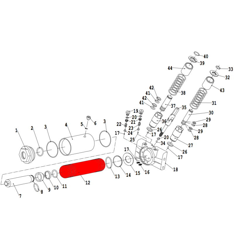 Цилиндр силовой V3.5 (Power cylinder d52mm) Цилиндр силовой V3.5 (Power cylinder d52mm)