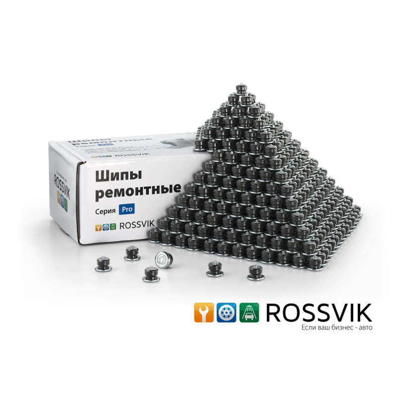 Шип ремонтный ROSSVIK 12-10-2 серия PRO (коробка 500шт) Шип ремонтный ROSSVIK 12-10-2 серия PRO (коробка 500шт)