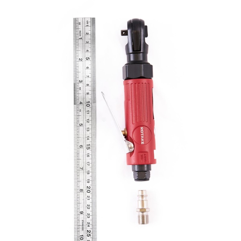 Пневмотрещотка RT-5218, 1/4", 27Нм, 250об/мин, 85л/мин, 6,2бар, 0,5кг Пневмотрещотка RT-5218, 1/4", 27Нм, 250об/мин, 85л/мин, 6,2бар, 0,5кг
