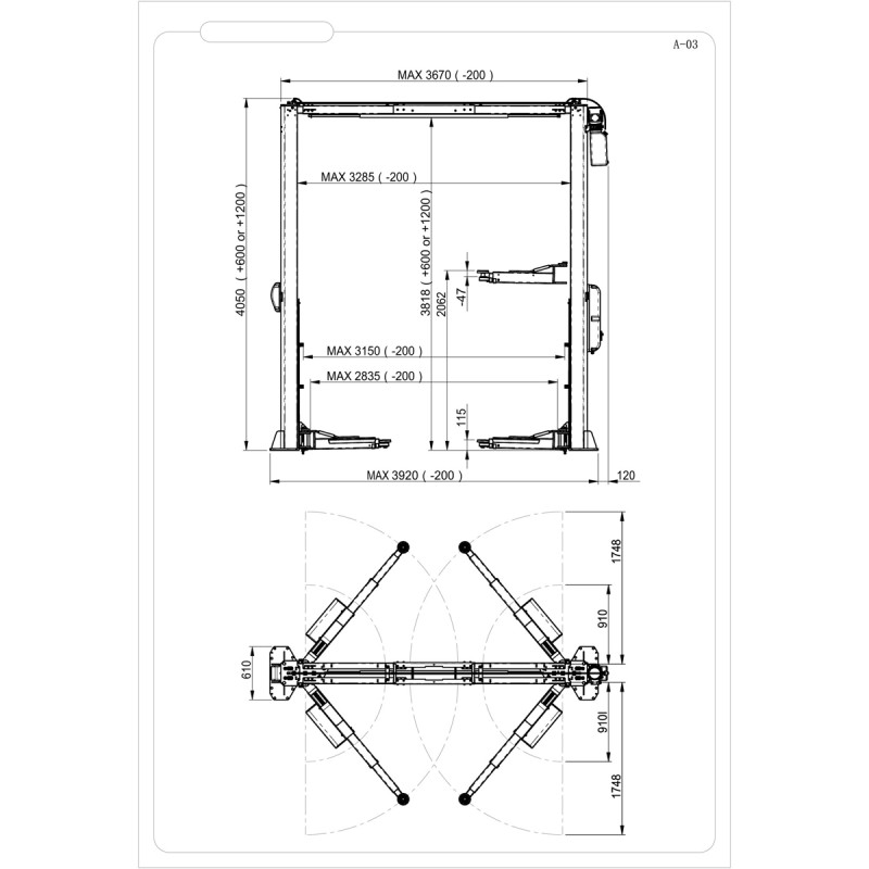 Автоподъемник двухстоечный ROSSVIK PRO V2-5.5L г/п 5.5т, 380В Автоподъемник двухстоечный ROSSVIK PRO V2-5.5L г/п 5.5т, 380В
