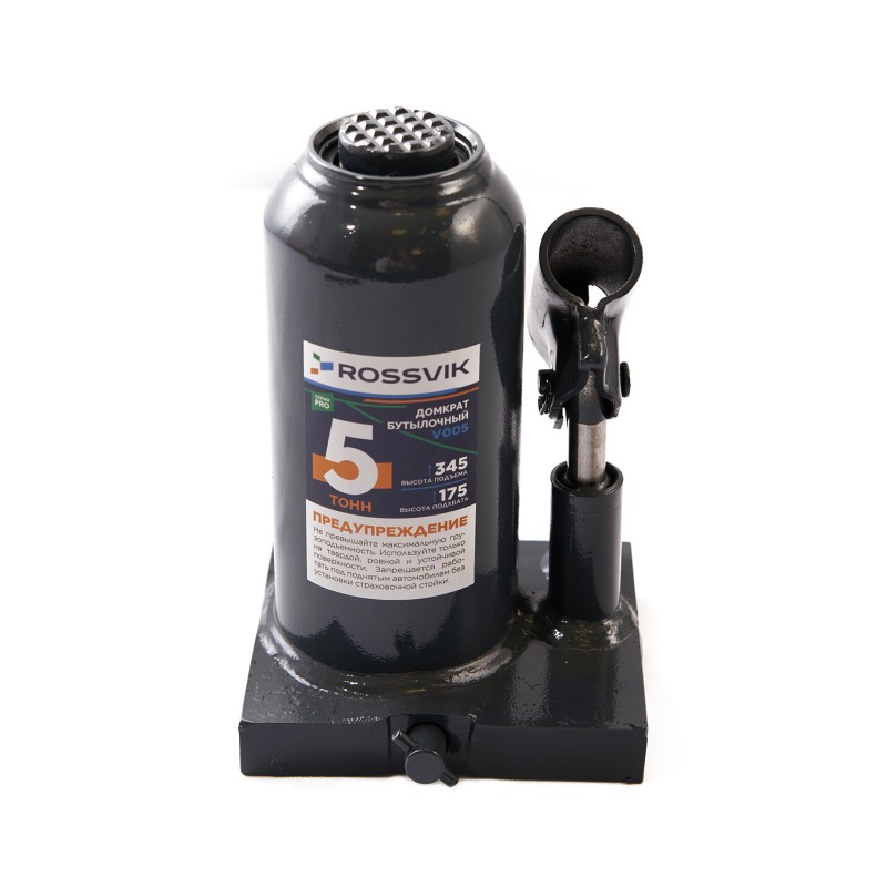 Домкрат бутылочный ROSSVIK PRO V005, г/п 5,0т Домкрат бутылочный ROSSVIK PRO V005, г/п 5,0т